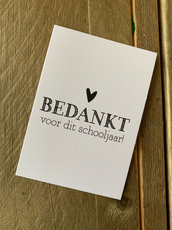 Bedankt voor dit schooljaar!