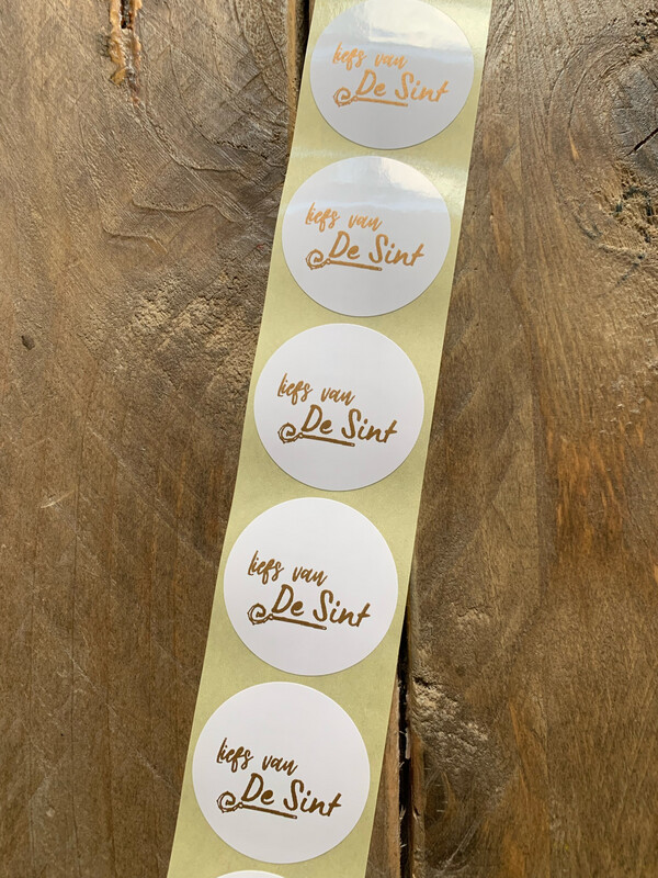 Cadeausticker Liefs van de Sint