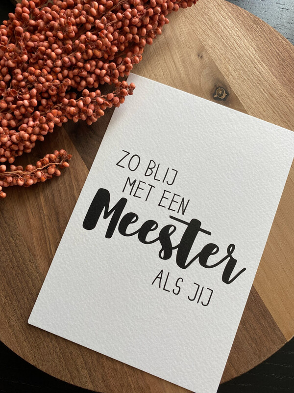 Stickerjuf: Zo blij met een meester als jij