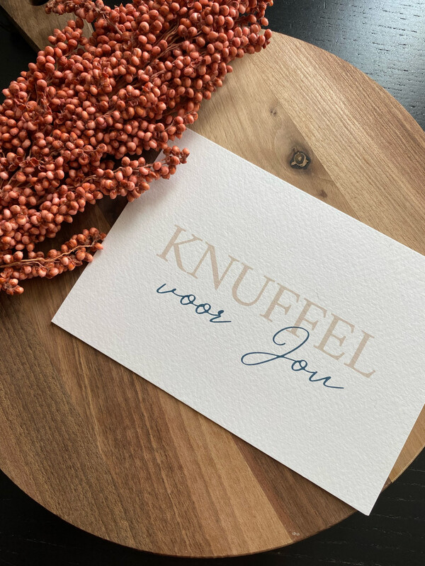 Stickerjuf: Knuffel voor jou