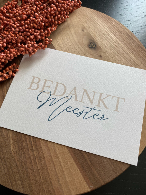 Stickerjuf: Bedankt meester