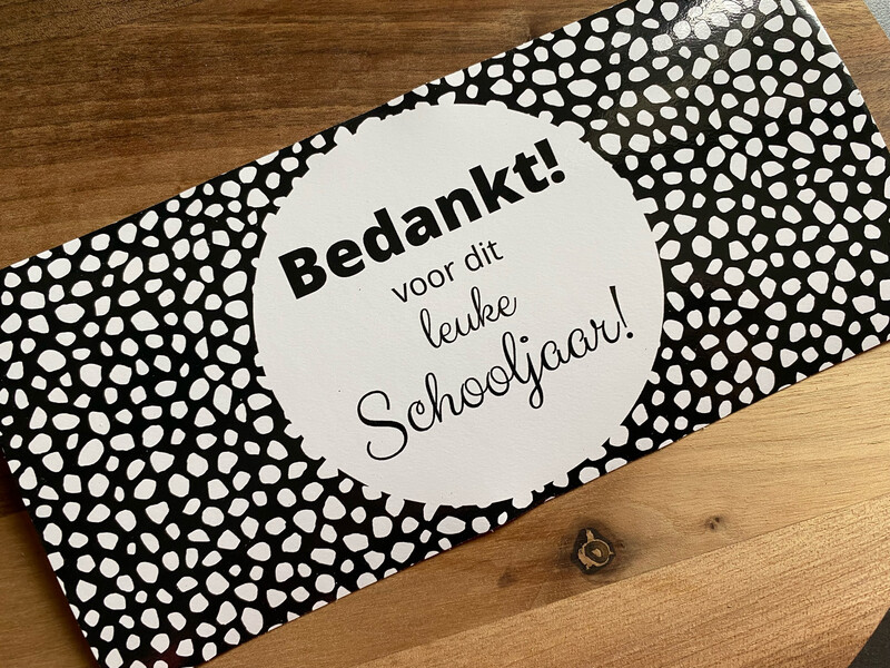 Etiket: Bedankt voor het leuke schooljaar!