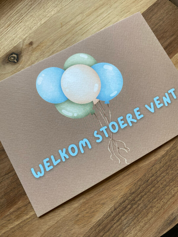 Stickerjuf: Welkom stoere vent