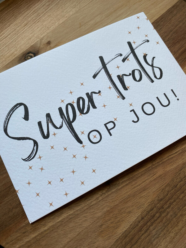Stickerjuf: Super trots op jou!