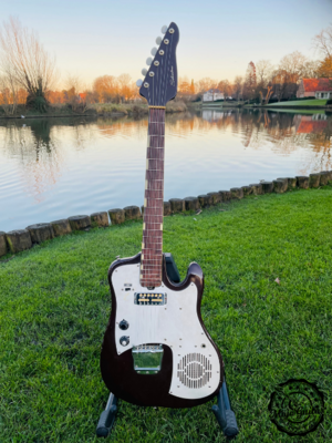 _1960ies John Hiatt owned Silvertone, with built-in amp (SOLD)