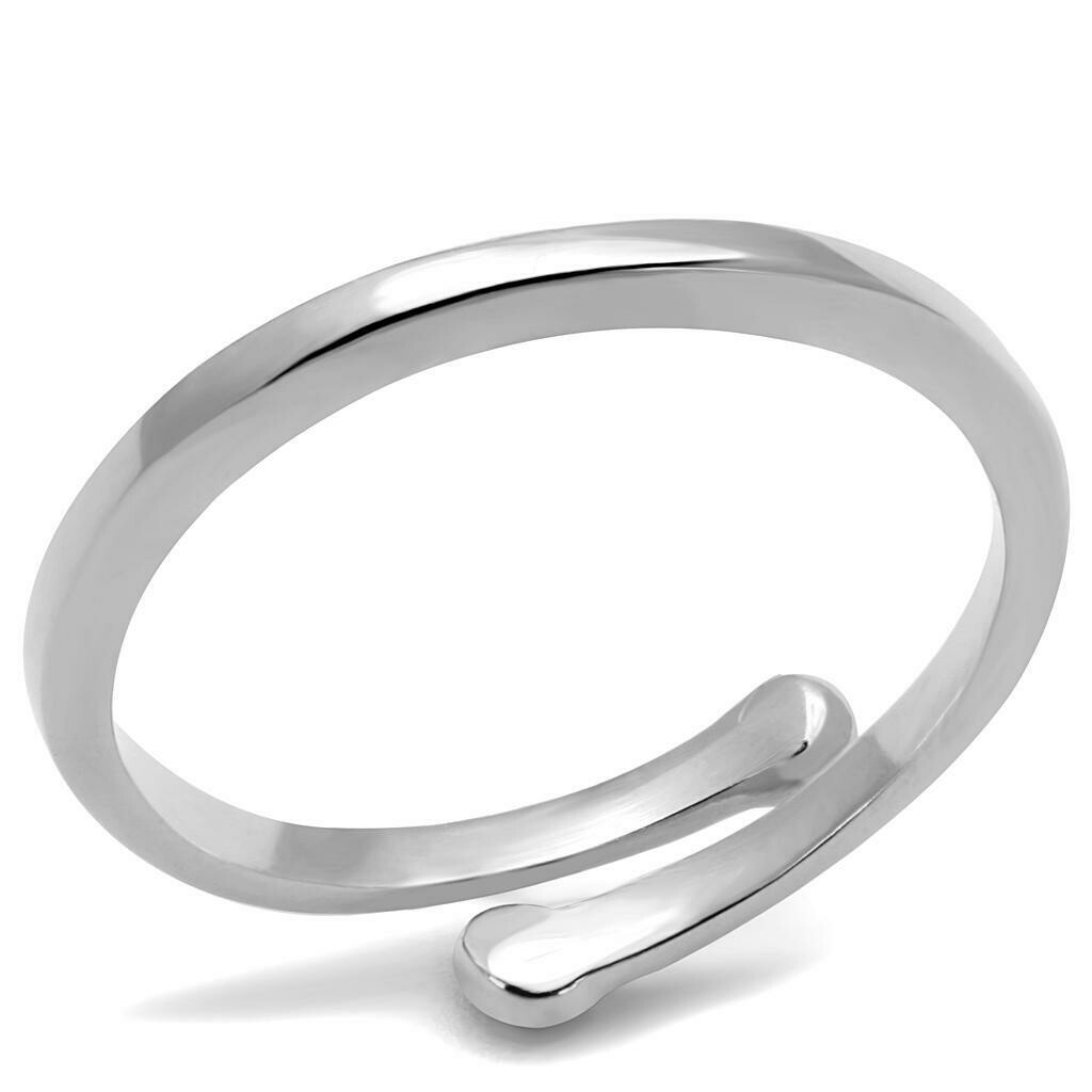 LO4039 - Rhodium Brass Ring with No Stone