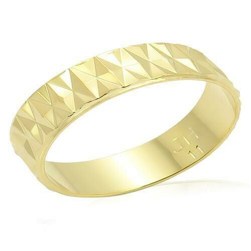 LO981 - Gold Brass Ring with No Stone