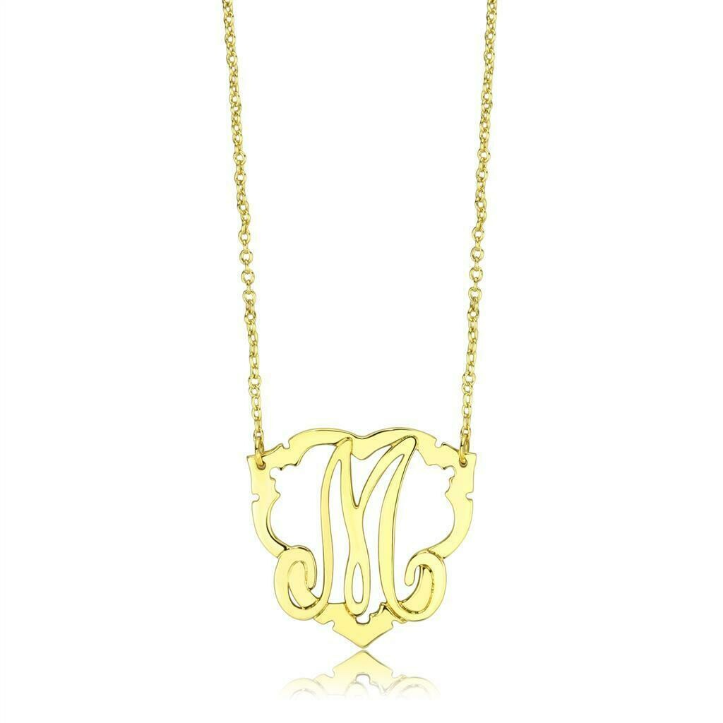 LO4688 - Flash Gold Brass Necklace with No Stone