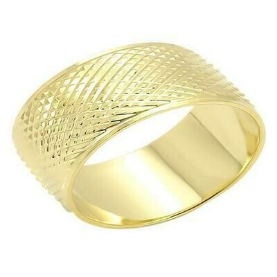 LO989 - Gold Brass Ring with No Stone