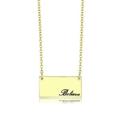 LO4700 - Flash Gold Brass Necklace with Top Grade Crystal in Clear