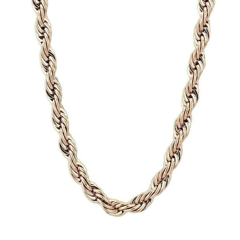 TK2434R - IP Rose Gold(Ion Plating) Stainless Steel Chain with No Stone