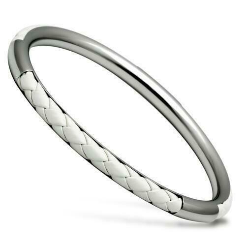 TK405 - High polished (no plating) Stainless Steel Bangle with No Stone