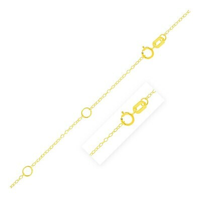 Double Extendable Piatto Chain in 14k Yellow Gold (1.2mm)