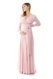 Long Sleeve Fully Lined Maternity Maxi Dress