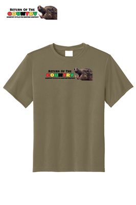 Youth Coyote Brown Dri fit tee