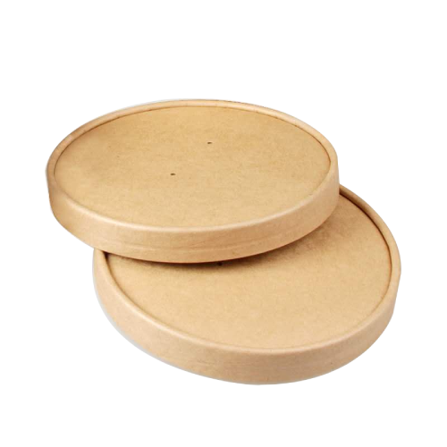 BIO Kraft/PLA Lid Φ150mm for Salad Bowl 500, 750 & 1000ml