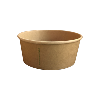 BIO Kraft/PLA Salad Bowl 750ml