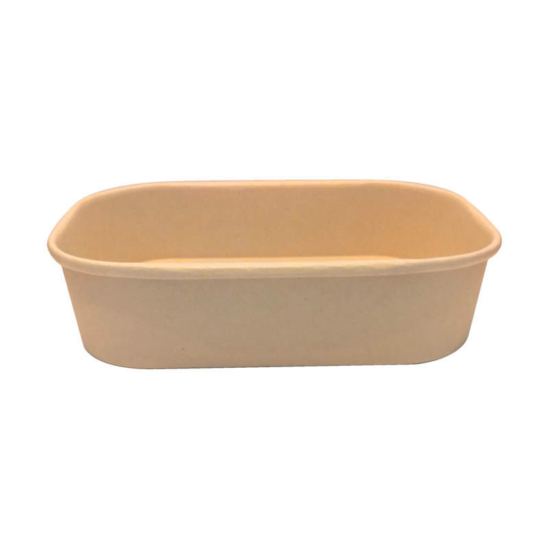 Rectangular Microwave Kraft Container 500ml