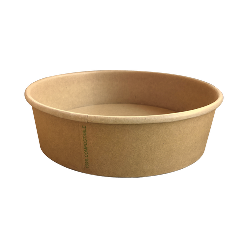 BIO Kraft/PLA Salad Bowl 900ml