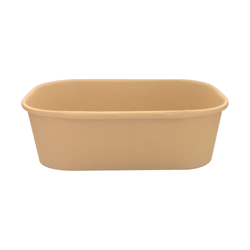 Rectangular Microwave Kraft Container 650ml
