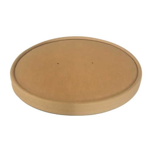 BIO Kraft/PLA Lid Φ185mm for Salad Bowl 900, 1100 & 1300ml