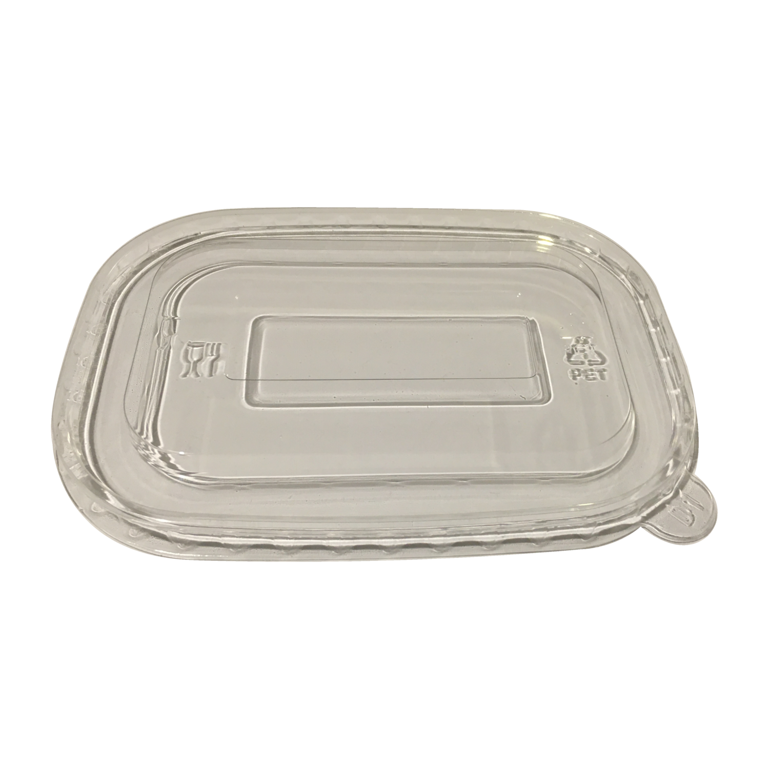 Anti-Fog PET Lid for Rectangular Containers