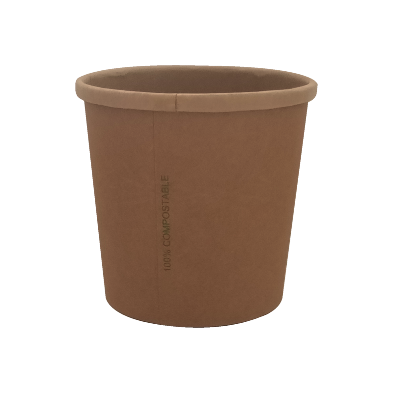 BIO Kraft/PLA Soup Cup 360ml/12oz