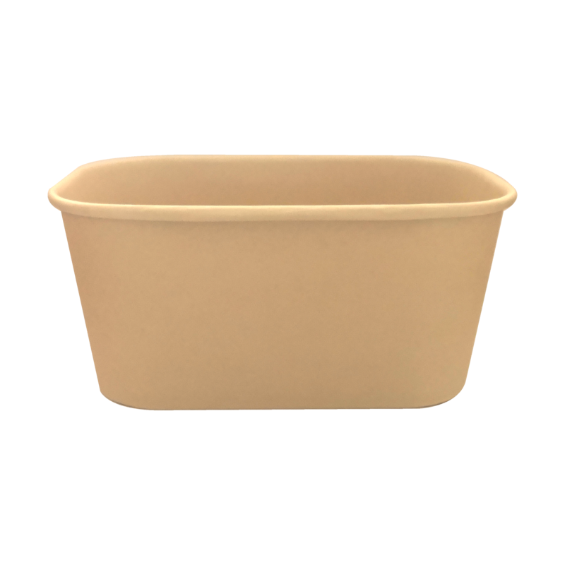 Rectangular Microwave Kraft Container 1000ml