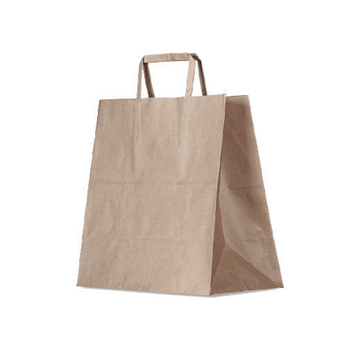 BIO Kraft Carrier Bags 26+17x27cm （Brown)
