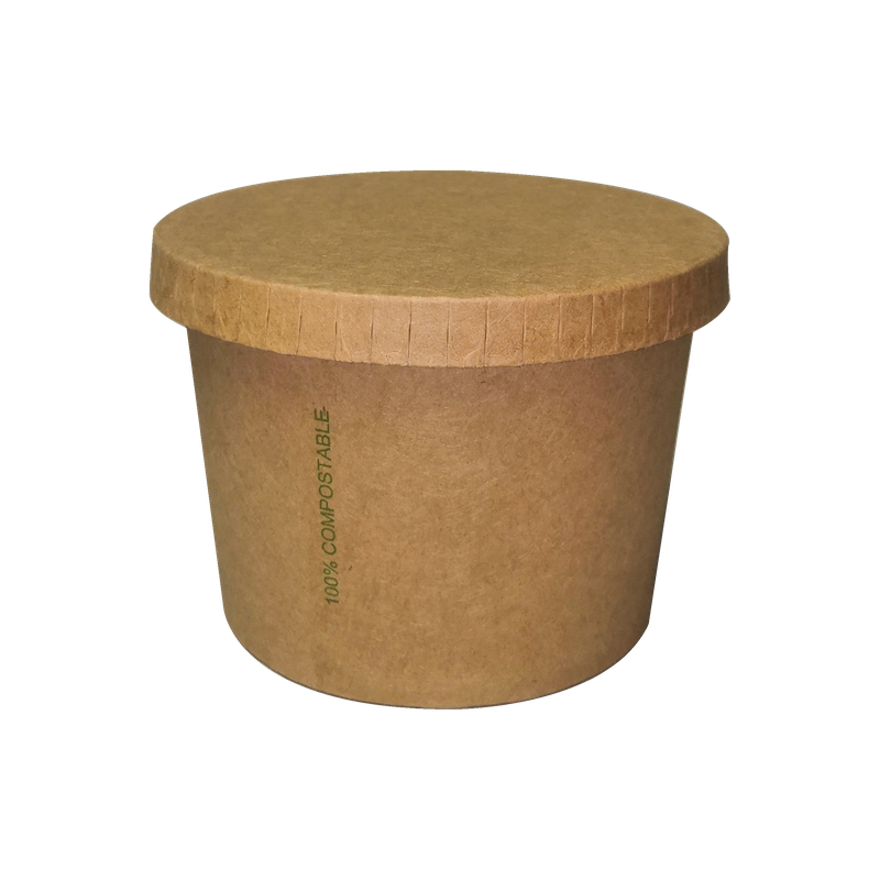 BIO Kraft/PLA Multi-food Cup 450ml/16oz