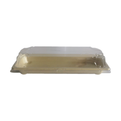 PET Lid for Sugarcane Sushi Tray 223 x 94mm（#02）