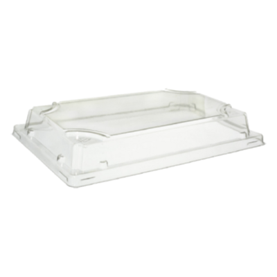 Couvercle PET pour Sushi Trays en Canne à Sucre 245 x 155mm（#09）