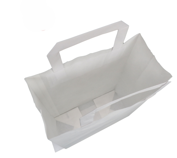 BI0 White Carrier Bags22+10x28cm/ 80g (White)