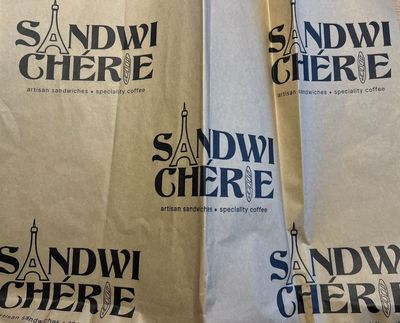 BIO Hamburgervellen Nature Kraft Sandwich-afdrukken 43x33cm bruin   (50g/m2)  2500pcs/doos