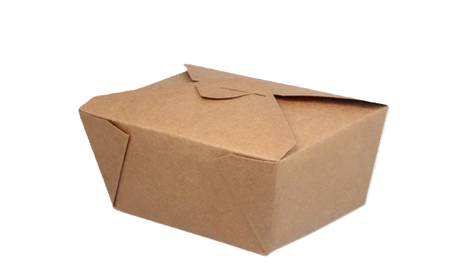 No.1 Kraft Take away box (600ml) PE