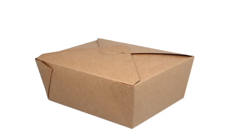 N°2 Take away box Kraft (1000 ml) PE