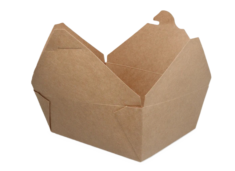 No.2 Kraft Take away box (1000ml) PE