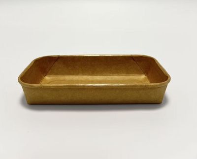 #01 kraft paper sushi/snack trays