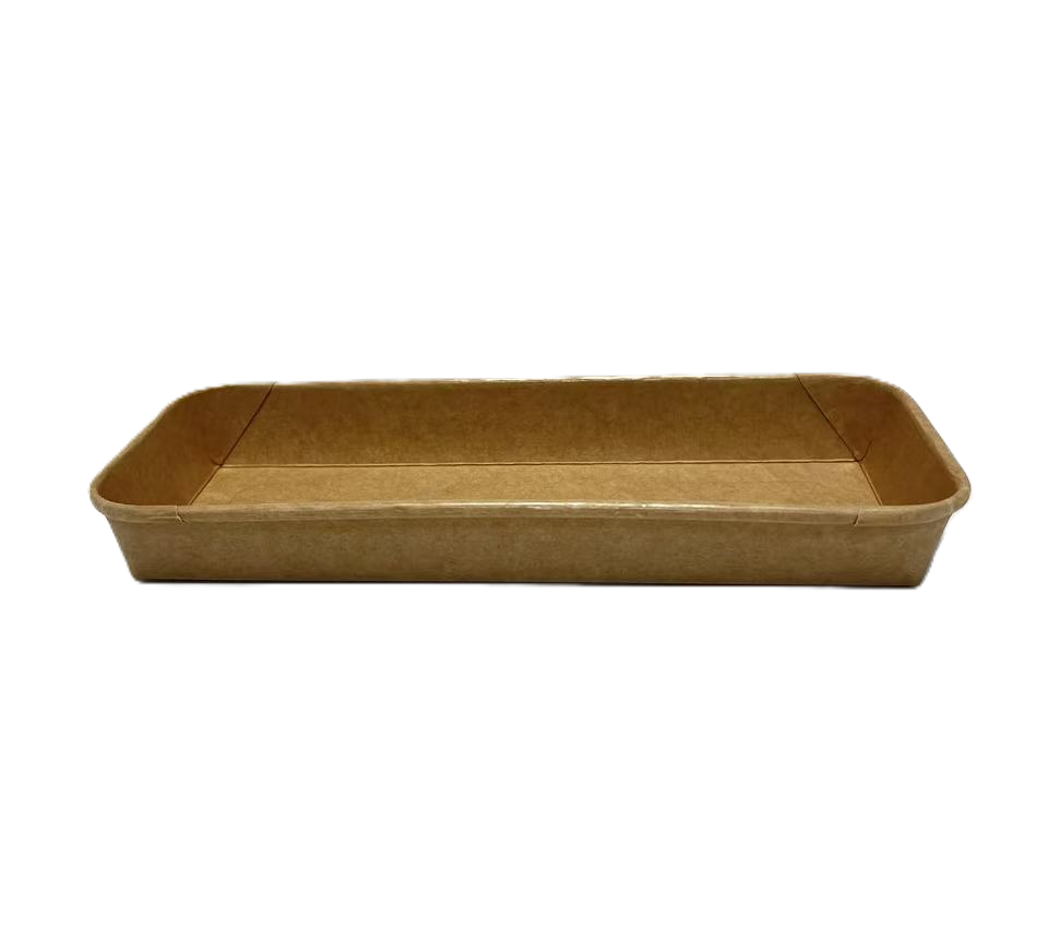 #02 kraft paper sushi/snack trays