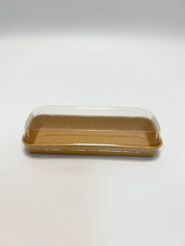 PET Lid for Kraft Sushi Tray  #02 ( 223 x 93mm)