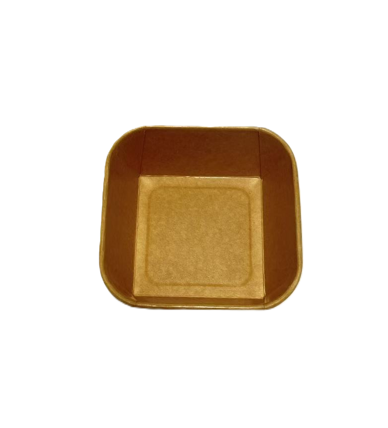 Vierkante kraftpapier/PE verpakking 500 ml / 300 stuks