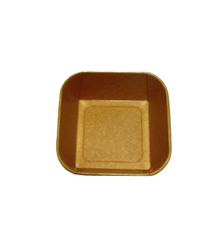 Vierkante kraftpapier/PE verpakking 500 ml / 300 stuks