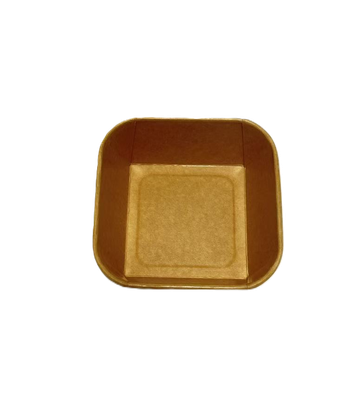 Vierkante kraftpapier/PE verpakking 500 ml / 300 stuks