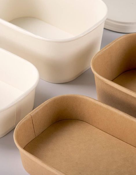 Rectangular Microwave Kraft Container 750ml