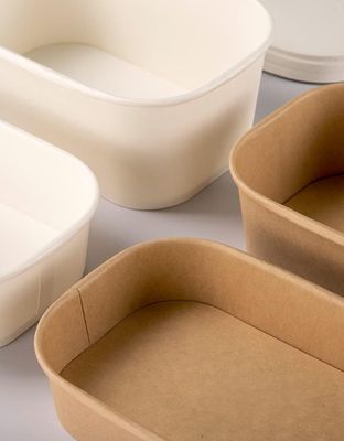 Rectangular Microwave Kraft Container 750ml
