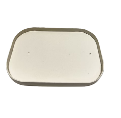 White Rectangular PE Container Paper Lid