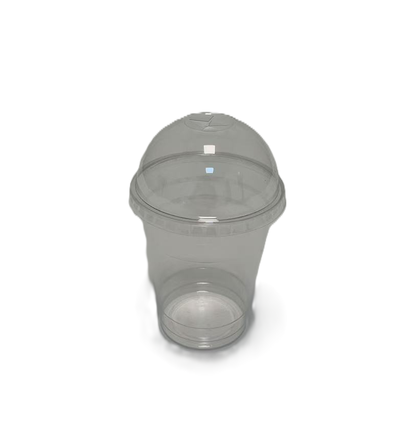 PET-deksel 95 mm koepel voor transparante beker 15 OZ