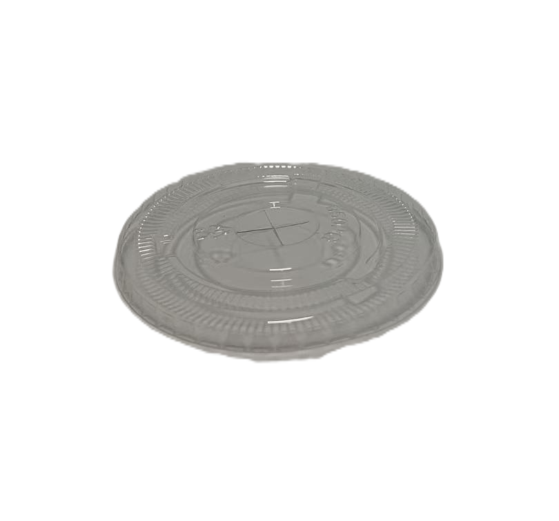 PET-deksel 95 mm plat voor transparante beker 15 OZ