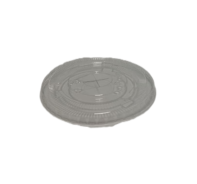 PET-deksel 95 mm plat voor transparante beker 15 OZ