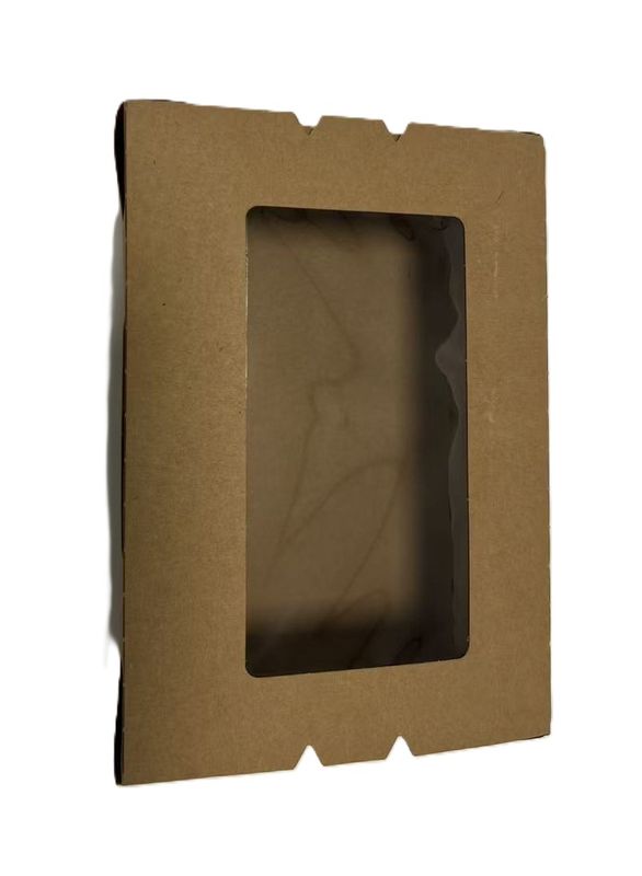 Kraft Salad Box with window PE